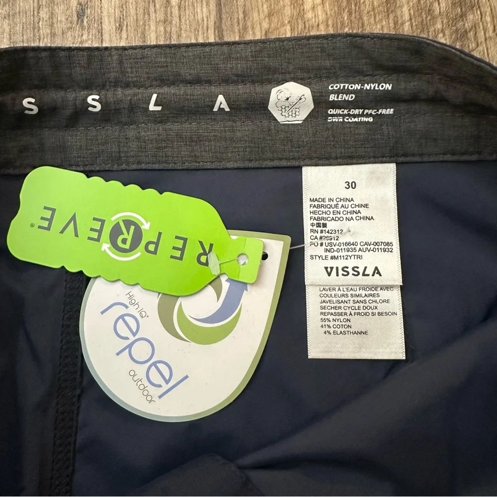 Vissla Men’s Trip Out  Boardshorts Men’s Size 30 Navy Blue
